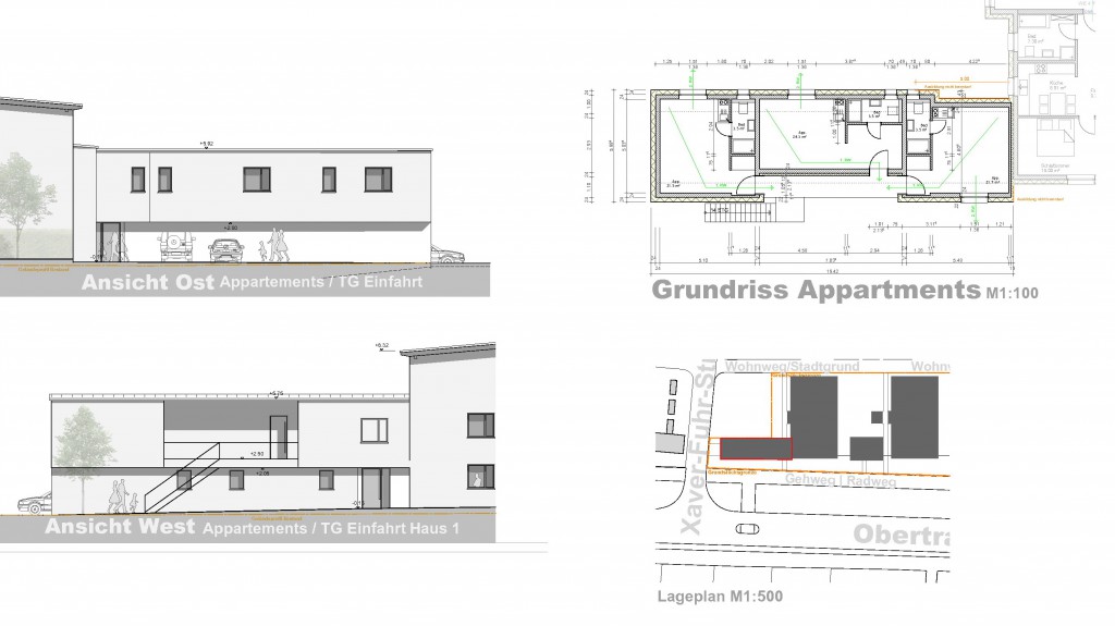 Appartements Ansichten